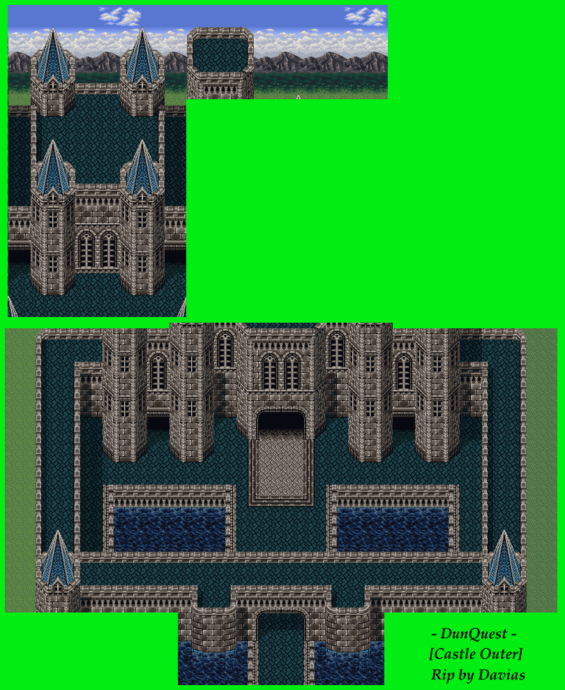 DunQuest: Majin Fuuin no Densetsu (JPN) - Castle Outer