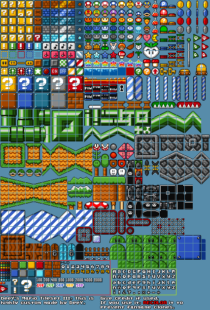 Mario Customs - Tileset