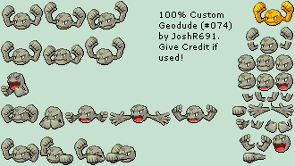 Pokémon Generation 1 Customs - #074 Geodude