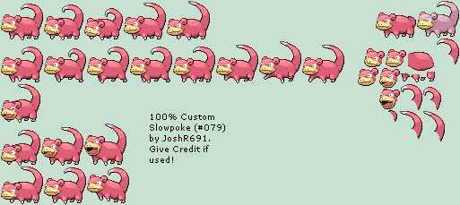 Pokémon Generation 1 Customs - #079 Slowpoke