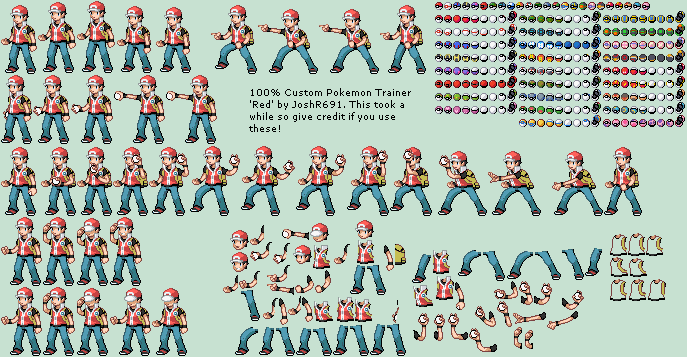 pokemon trainer sprites red