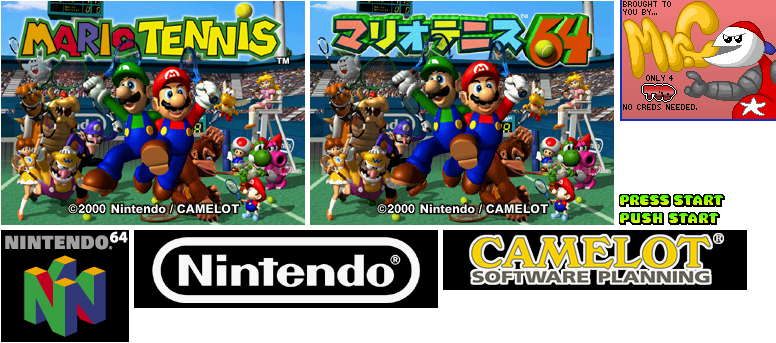 Mario Tennis - Title Screen