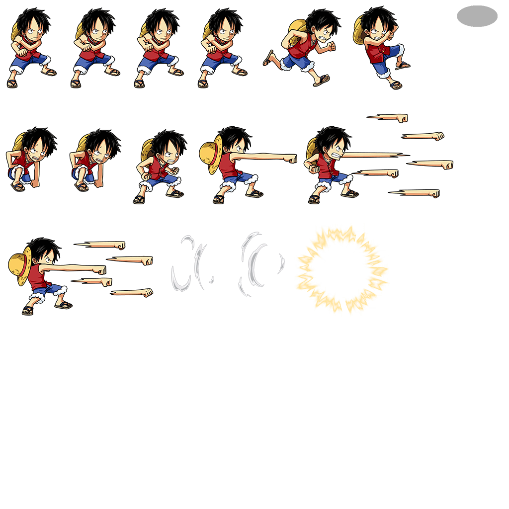 #0727 - Monkey D. Luffy - Gum-Gum Gatling