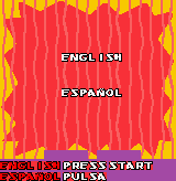 Language Select Screen (EU)