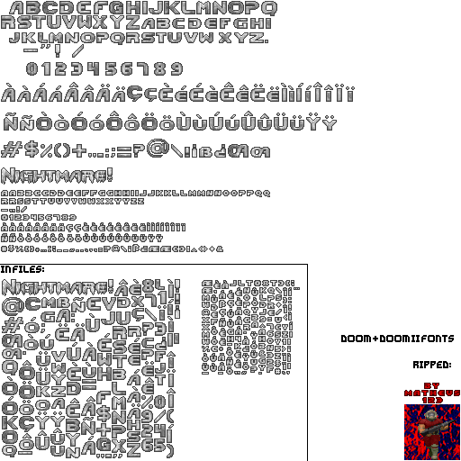 Fonts (Doom + Doom II)