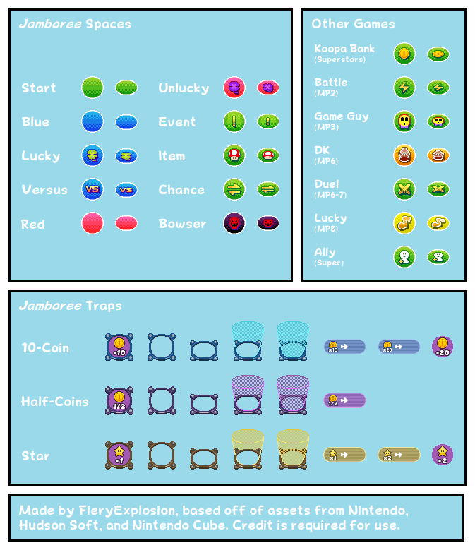 Mario Party Spaces (Jamboree-Styled)