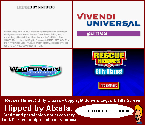 Copyright Screen, Logos & Title Screen
