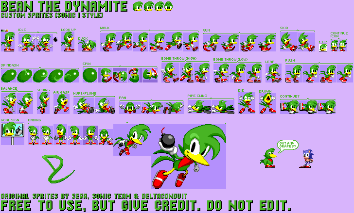 Bean (Sonic 1 Style)