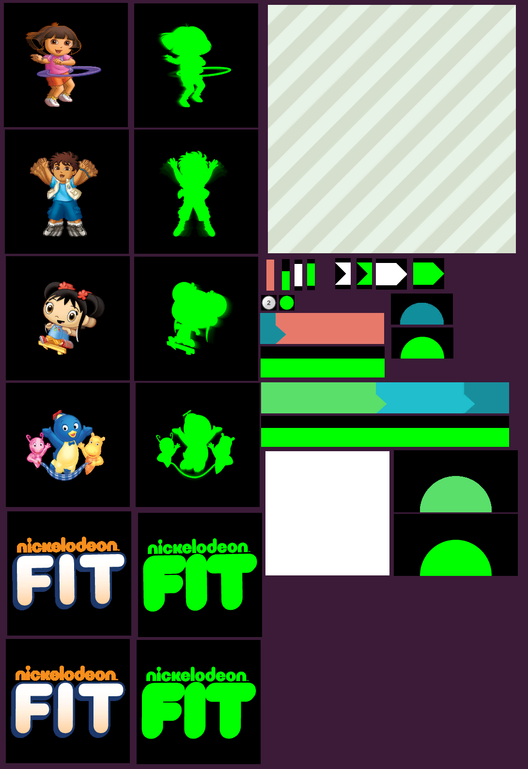 Nickelodeon Fit - Title Screen