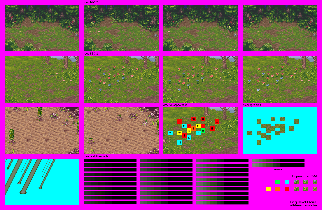 Breath of Fire 2 - Battle Backgrounds (Nature Ability)