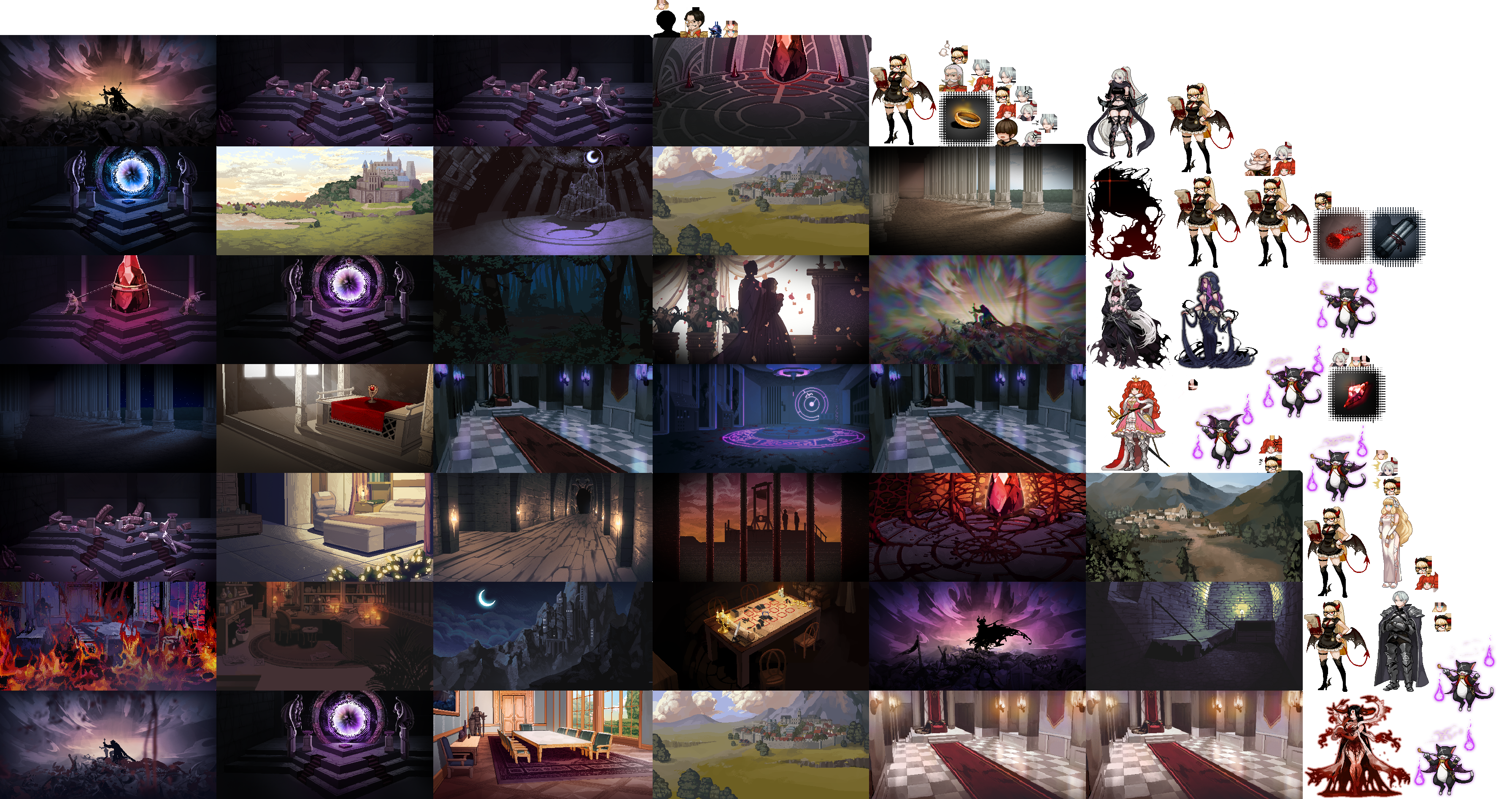 Characters & Backgrounds