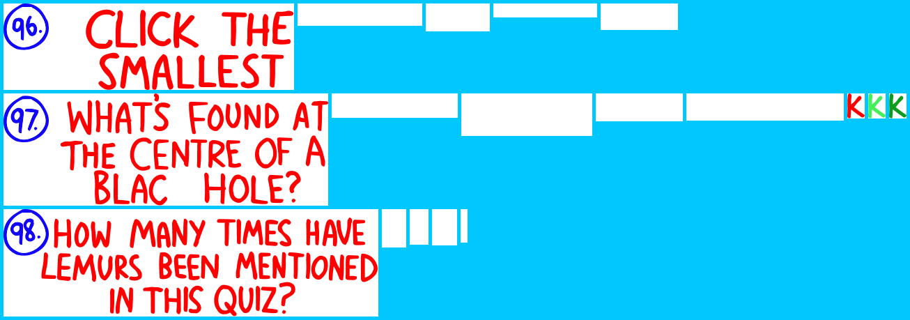 Question 096-098