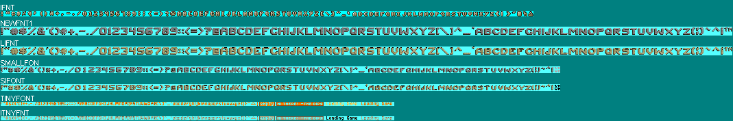 Rise of the Triad: Dark War - Fonts