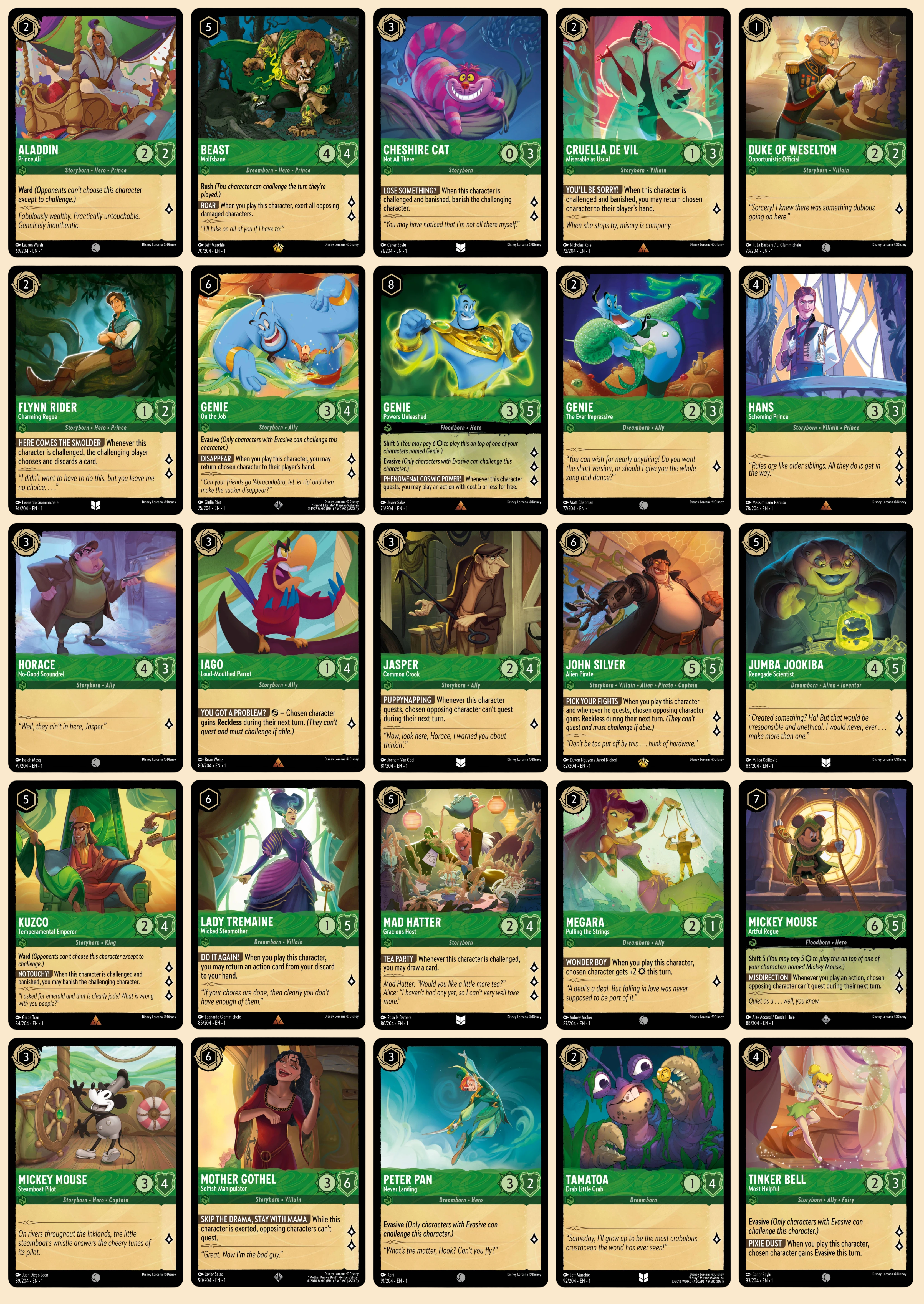 The First Chapter - Emerald Characters