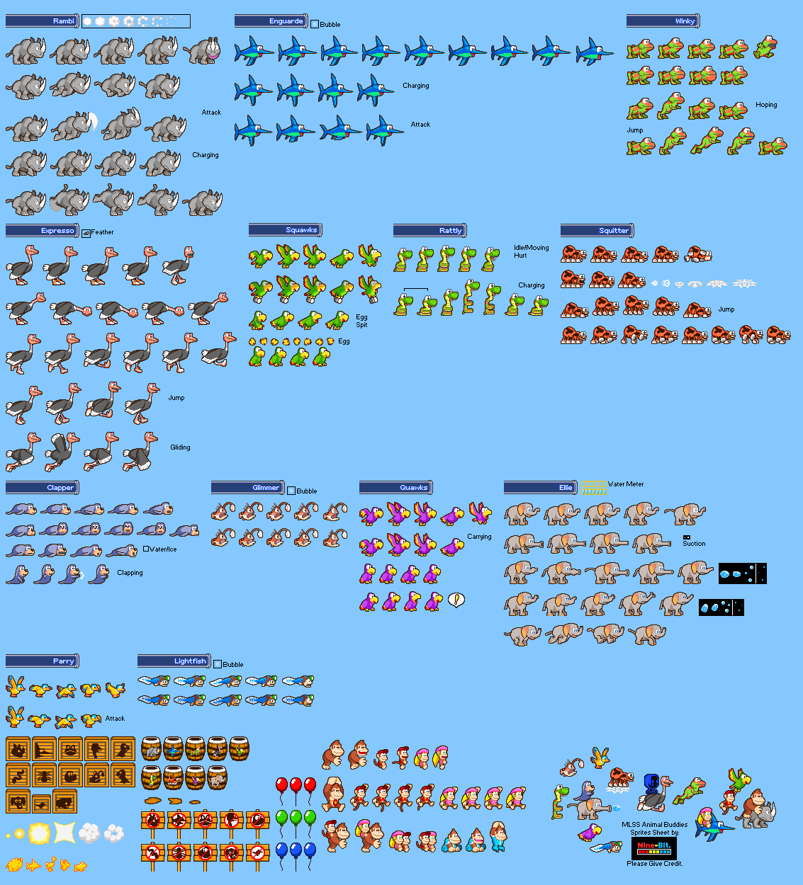 Donkey Kong Customs - Animal Buddies (Superstar Saga-Style)