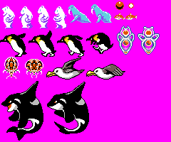 Antarctic Adventure Enemies