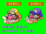 Wario and Waluigi Bonus Room Sprites (SMAS-Style)