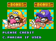 Wario and Waluigi Bonus Room Sprites (SMB1 SNES-Style)