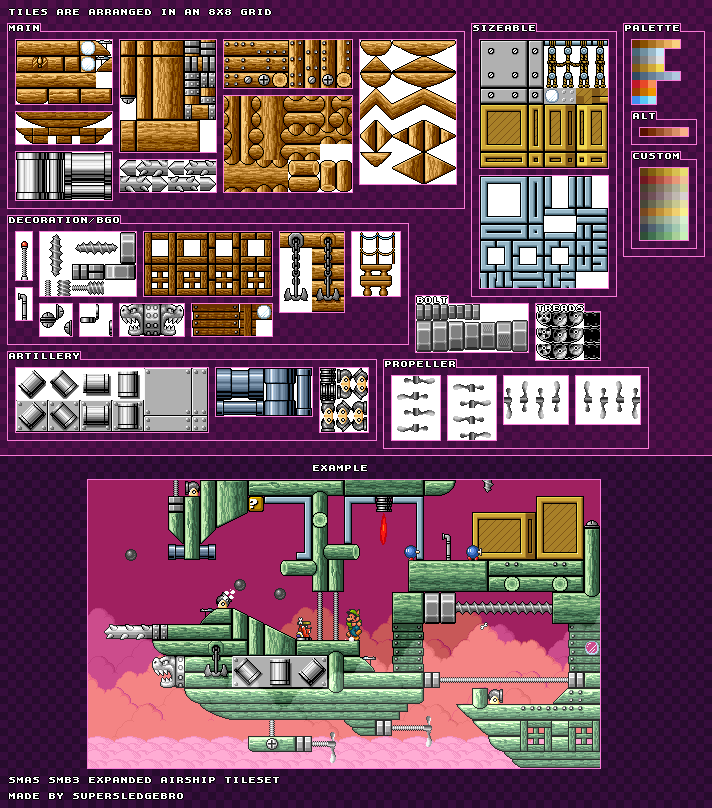Airship/Tanks Expanded (SMB3 SNES-Style)