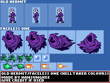 Old Hermit/Faceless One (Helltaker Colors)