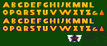 Sonic 3 & Knuckles Title Screen Font (Expanded)