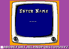 Name Entry