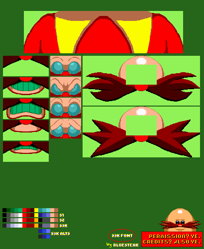 Dr. Eggman (Head Shot, Classic-Style)