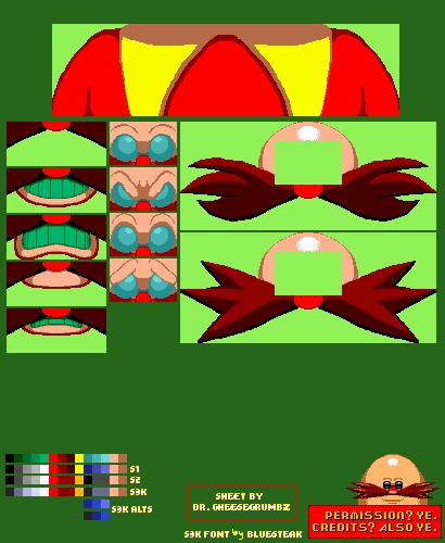 Dr. Eggman (Head Shot, Classic-Style)