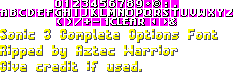 Options Font