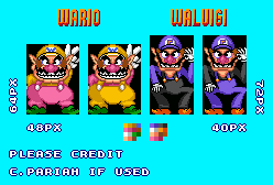 Wario and Waluigi Game Over (SMAS-style)