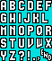 Text Font (Sonic the Fighters, Virtua Fighter 2 Genesis style)