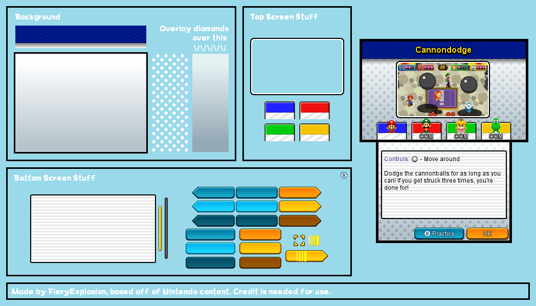 Mario Party Minigame Instructions (Island Tour)