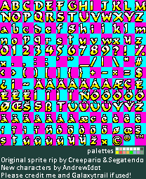 Menu Font 2 (Expanded)