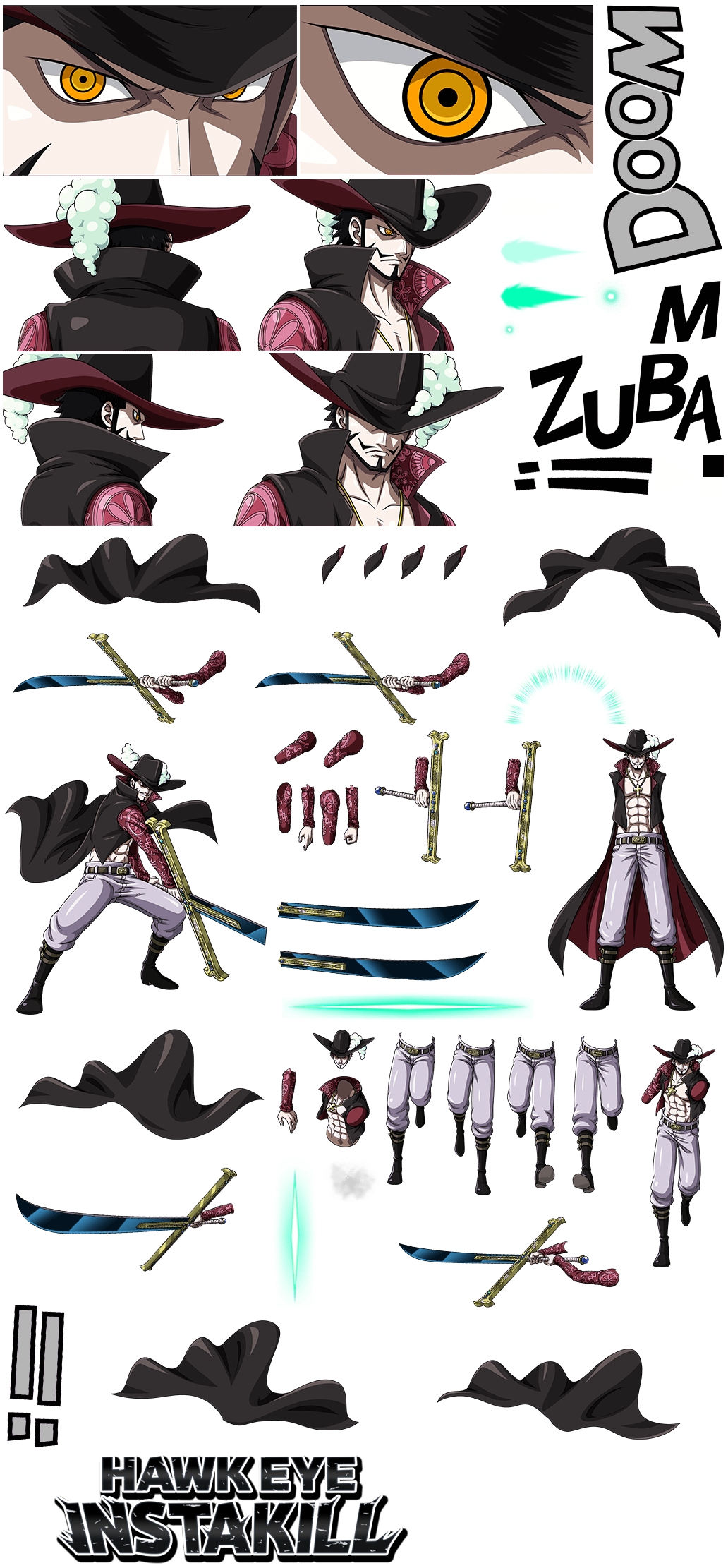 #2184 - Dracule Mihawk - Marineford at War: Master Swordsman
