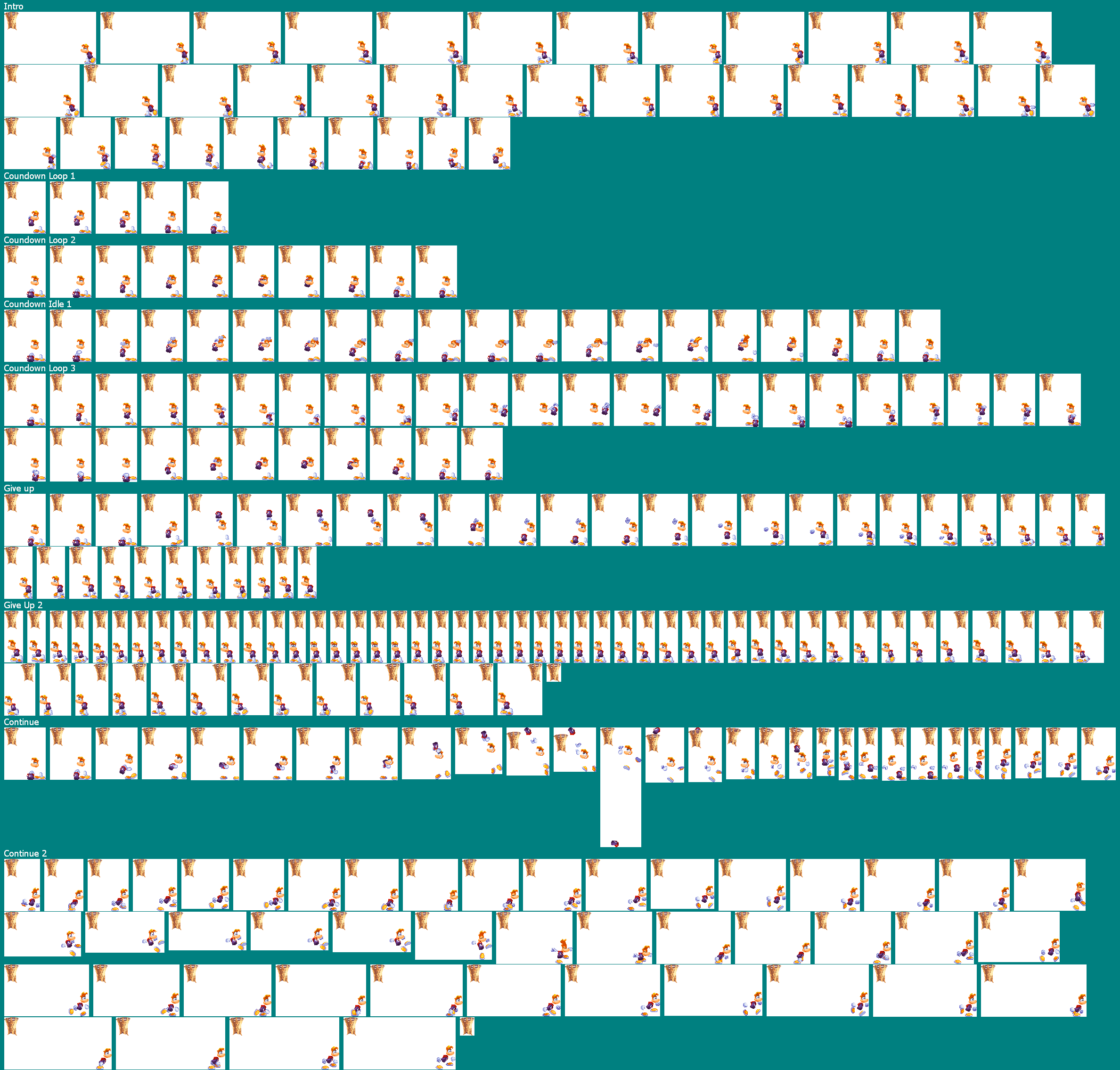 Rayman (Game Over/Continue Screen)