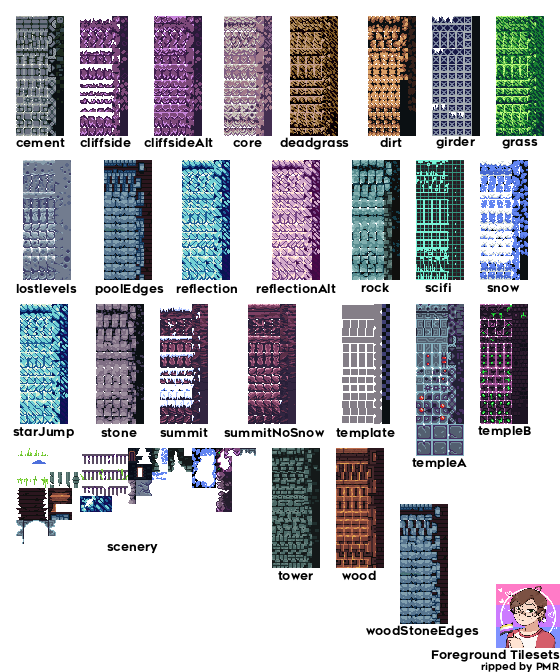 Foreground Tilesets