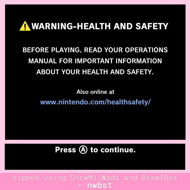 (EU - ENG) Health and Safety Splash Screen + Button Prompt