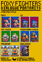 Foxy Fighters Dialogues Portraits (Star Fox-Style)