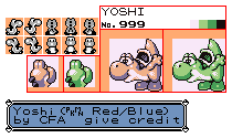 Yoshi (Pokémon Red/Blue-Style)