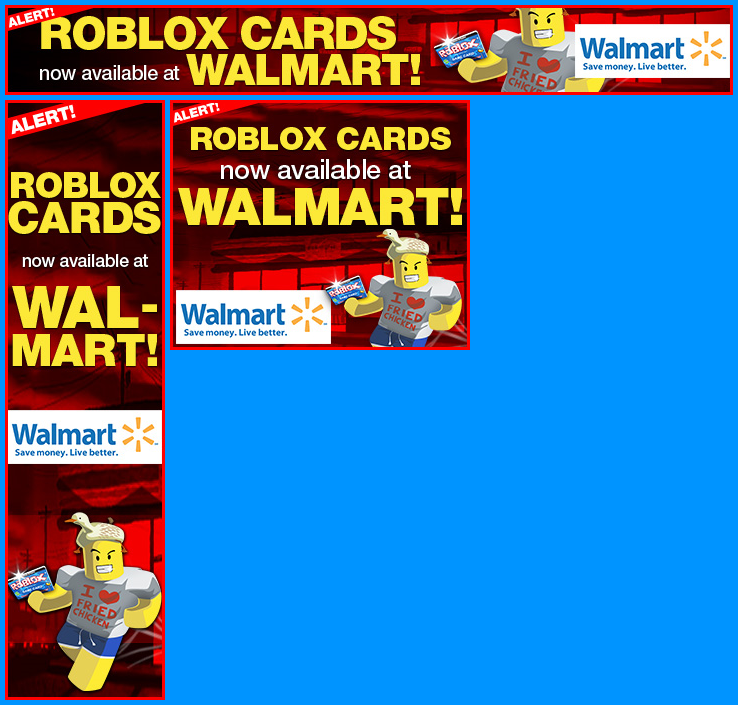 Walmart ROBLOX Card Ads