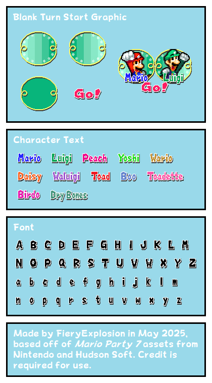 Mario Party 7 Turn Start Graphic