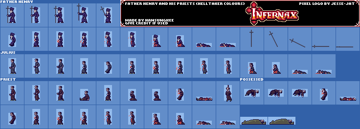 Father Henry and his Priests (Helltaker Colors)