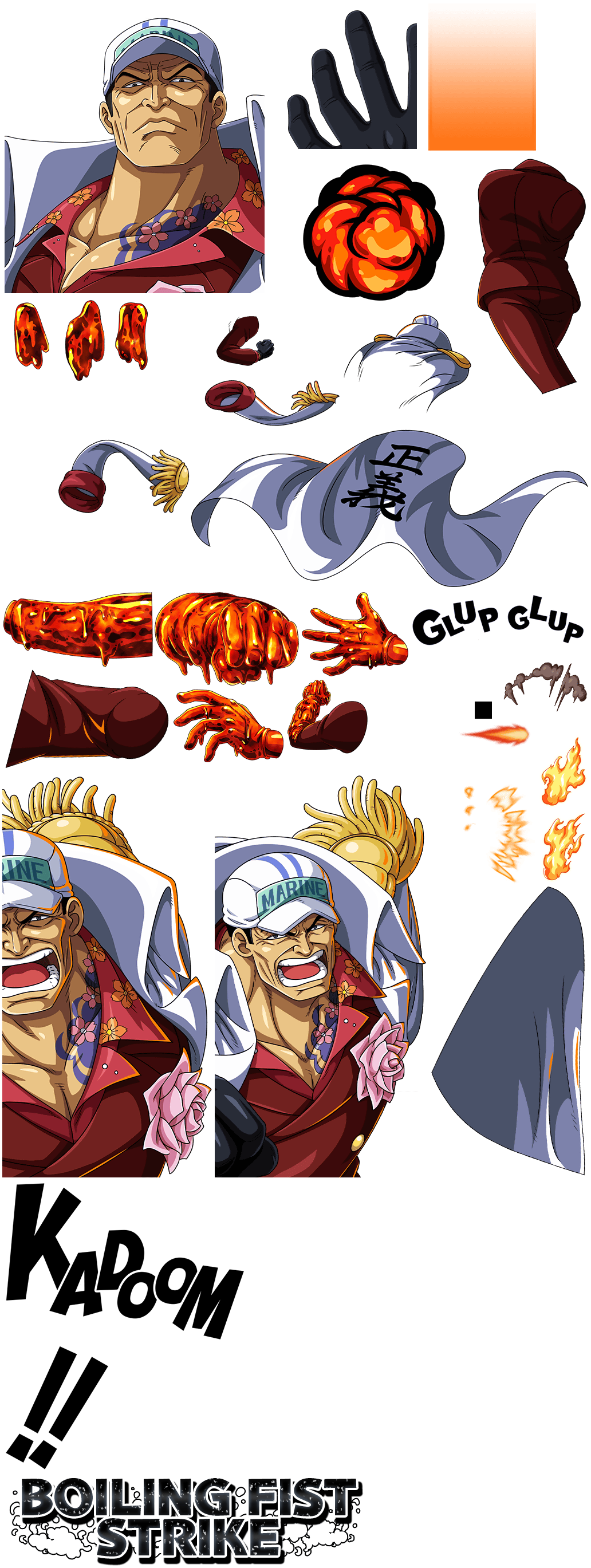#3725 - Akainu - Three Admirals Defending Marineford