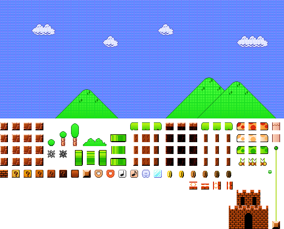 Super Mario Bros. Ground (Super Mario Maker Prototype)