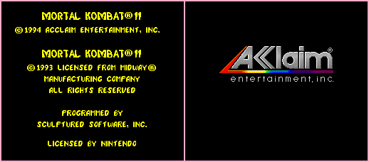 Copyright Screen & Acclaim Logo
