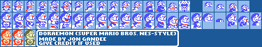 Doraemon (Super Mario Bros. NES-Style)