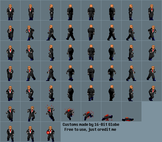 Agent 47 (Wolf3D Style)