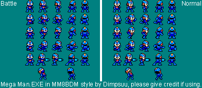 Mega Man.EXE (Mega Man 8-bit Deathmatch-Style)