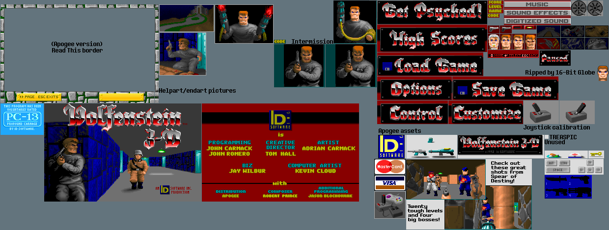 Wolfenstein 3D - Menu & Miscellaneous