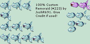 Custom / Edited - Pokémon Customs - #223 Remoraid - The Spriters Resource